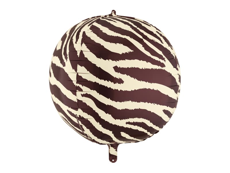Balon foliowy Piłka w Paski Zebry, 75 cm, mix