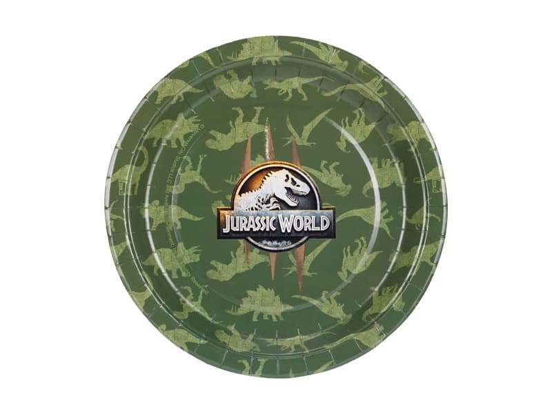 Talerzyki Jurassic World, 23 cm, mix (1 op. / 6 szt.)