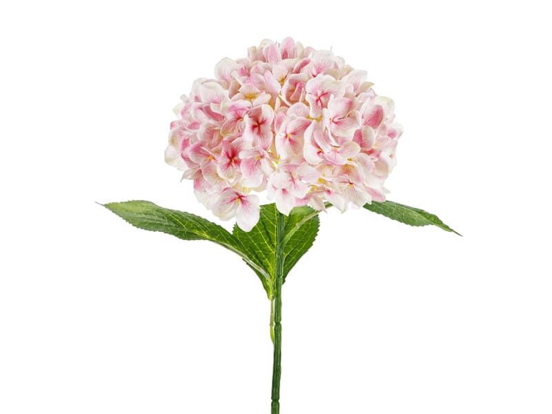 Sztuczny Kwiat - Hortensja Premium, 69 cm, jasny róż