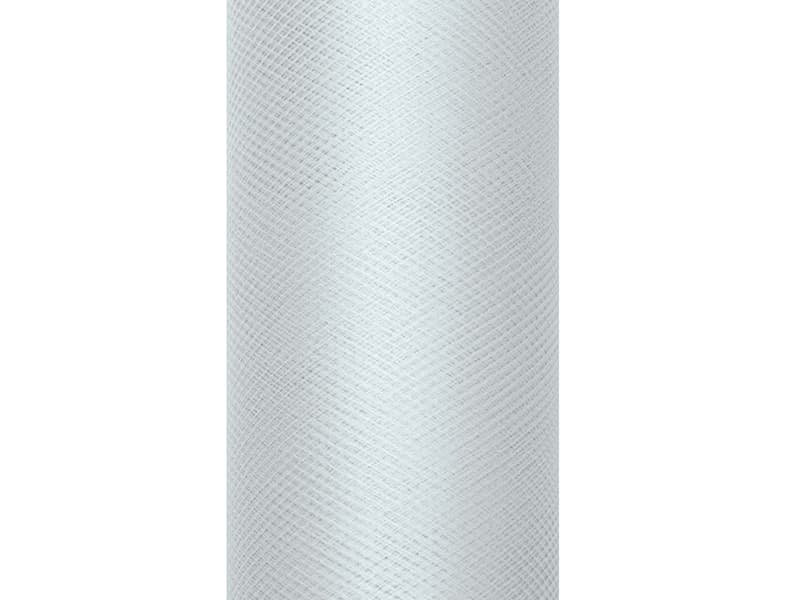 Tiul gładki, szary, 0,15 x 9m (1 szt. / 9 mb.)