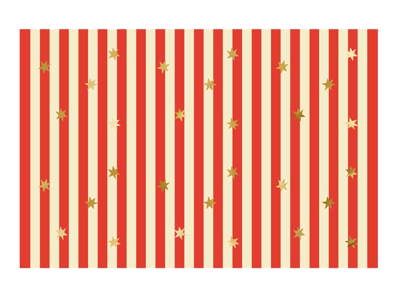 Obrus papierowy Pasy z gwiazdkami, mix, 180 x 120 cm