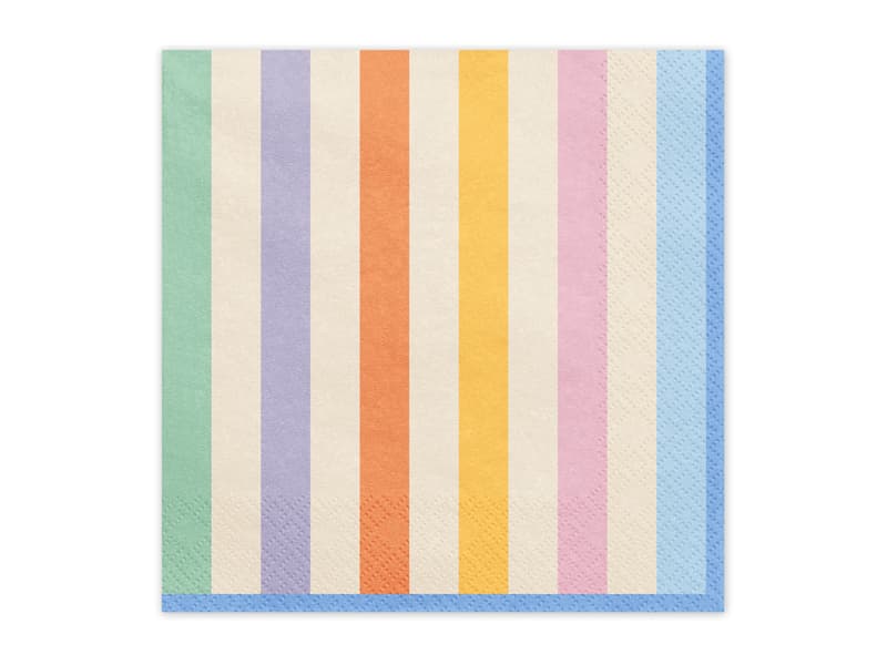 Serwetki Paski, 33x33 cm, mix (1 op. / 20 szt.)
