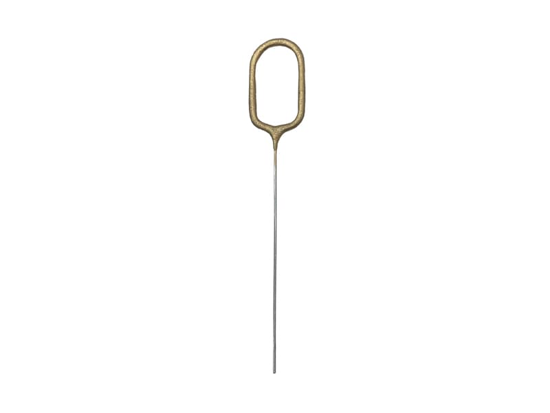 Zimne ognie Cyfra 0, złoty, 15cm