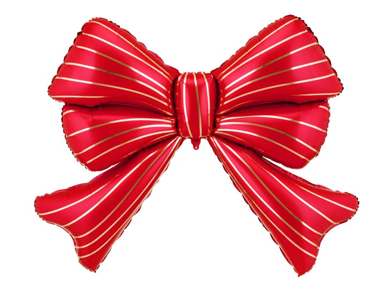 Balon foliowy Kokarda XXL, 139x111 cm, czerwony