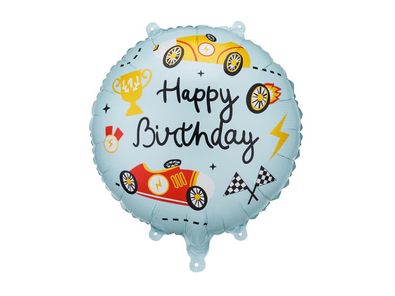 Balon foliowy pastylka ''Happy Birthday'', 35x35 cm, mix
