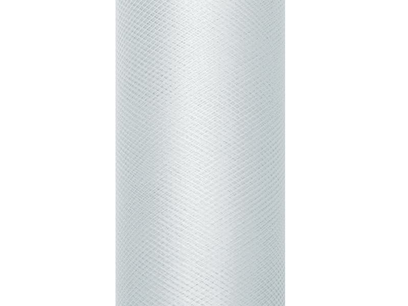 Tiul gładki, szary, 0,30 x 9m
