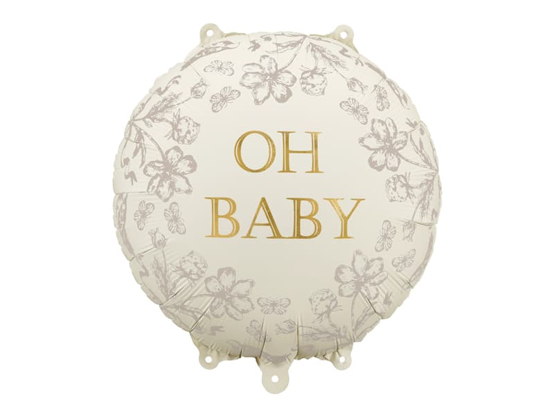 Balon foliowy pastylka ''Oh Baby'', 35x35 cm, mix