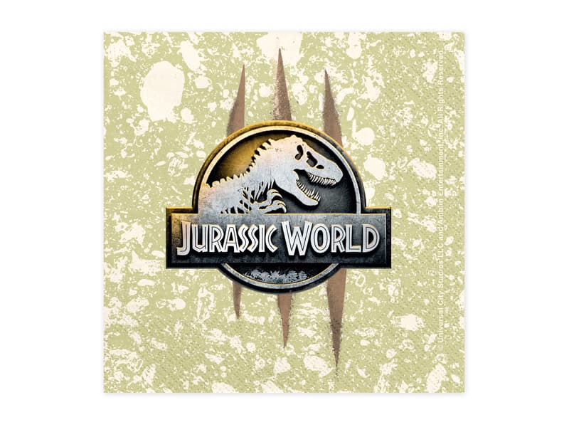 Serwetki Jurassic World, 33x33 cm, mix (1 op. / 20 szt.)