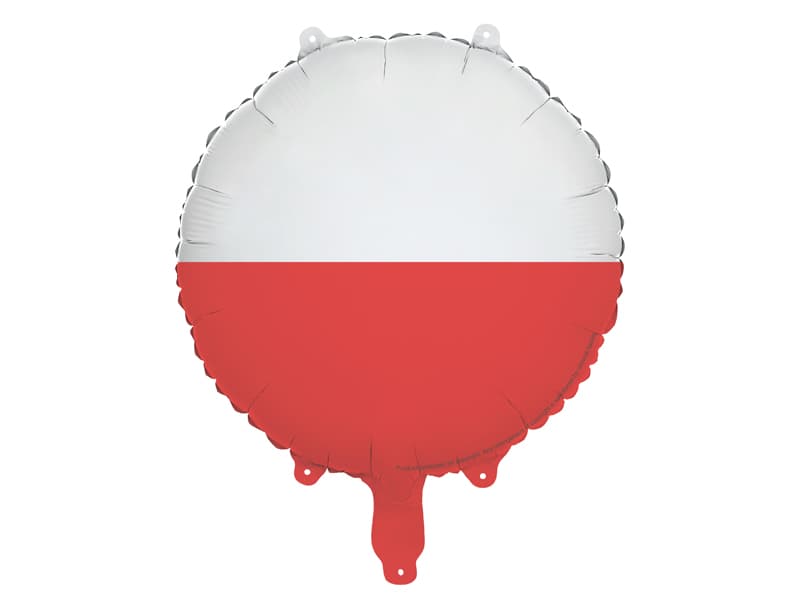 Balon foliowy Flaga Polski, 35 cm, mix