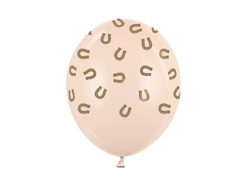 Balony 30 cm, Podkowy, alabastrowy (1 op. / 50 szt.)