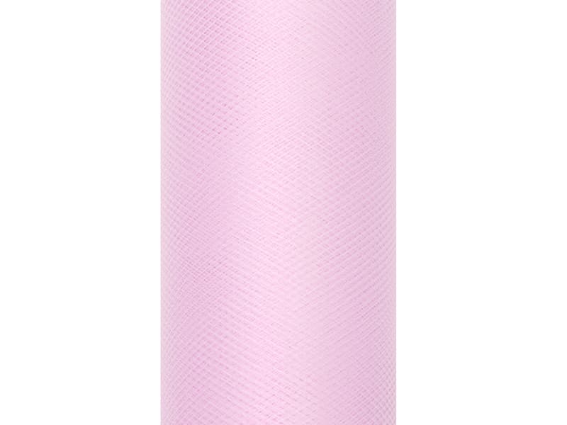 Tiul gładki, j. róż, 0,15 x 9m (1 szt. / 9 mb.)