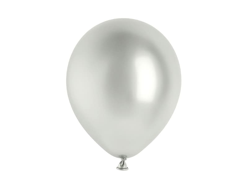 Balony Glossy 30cm, srebrny (1 op. / 10 szt.)