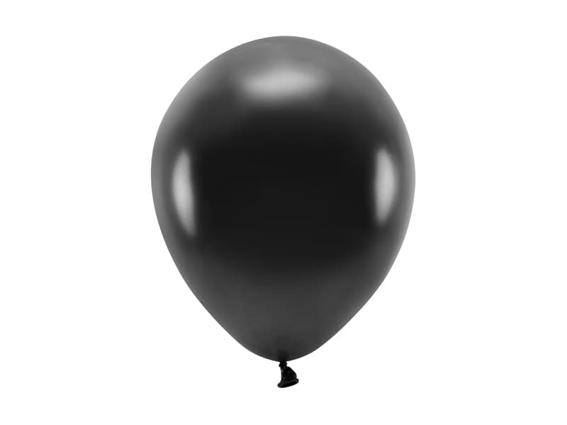 Balony Eco 26cm metalizowane, czarny (1 op. / 100 szt.)