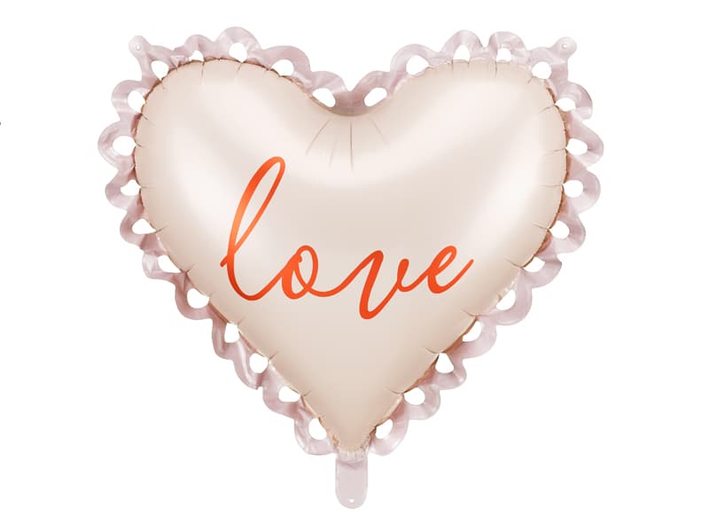 Balon foliowy Serce, 50x47cm, mix