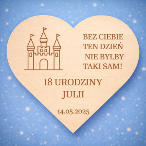 pamiątka dla gości "balonowa 60 stka" na 60 urodziny (personalizowane) (kopia)