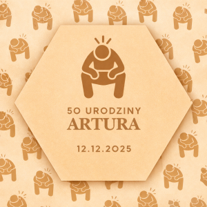 pamiątka dla gości "starość" 50 urodziny (personalizowana)