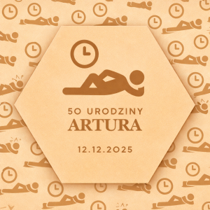 pamiątka dla gości "starość" 50 urodziny (personalizowana) (kopia)