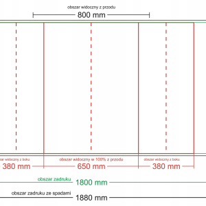 trybunka reklamowa duża z półką