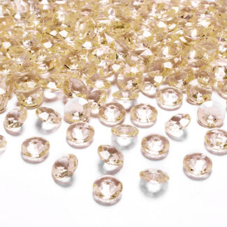 Diamentowe konfetti, złoty, 12mm (1 op. / 100 szt.)