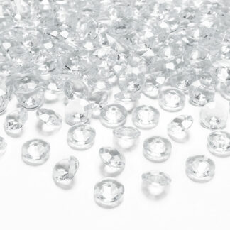 Diamentowe konfetti, bezbarwny, 12mm (1 op. / 100 szt.)