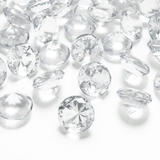 Diamentowe konfetti, bezbarwny, 20mm (1 op. / 10 szt.)