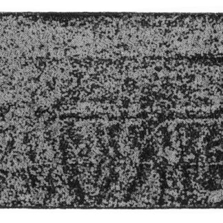 Bieżnik cekinowy, czarny, 0,3 x 5 m