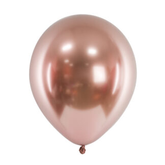 Balony Glossy 30cm, różowe złoto (1 op. / 10 szt.)