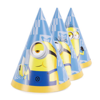 Czapeczki Minionki, 16 cm, mix (1 op. / 6 szt.)