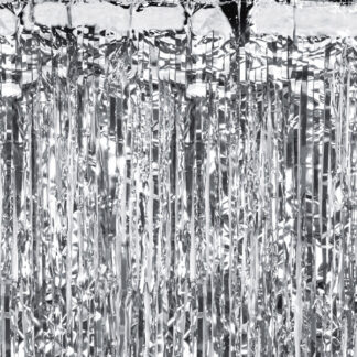 Kurtyna Party, srebrny, 100x200cm