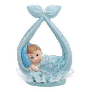 Figurka Chłopiec w chuście, niebieski, 11cm