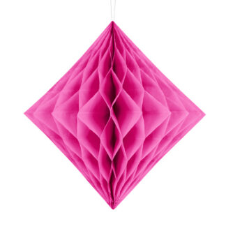 Diament bibułowy, ciemny różowy, 30cm