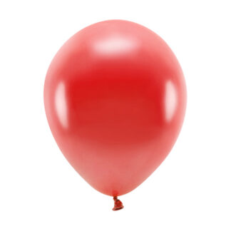 Balony Eco 26cm metalizowane, czerwony (1 op. / 100 szt.)