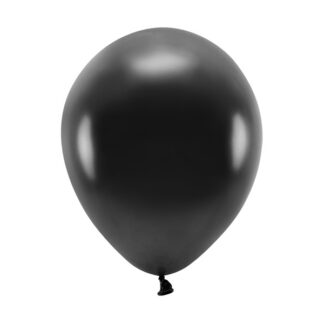 Balony Eco 26cm metalizowane, czarny (1 op. / 100 szt.)
