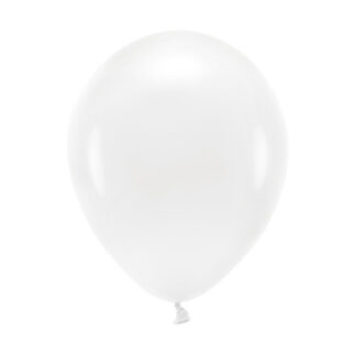 Balony Eco 26cm pastelowe, biały (1 op. / 100 szt.)