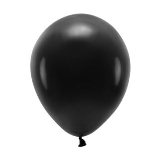 Balony Eco 26cm pastelowe, czarny (1 op. / 100 szt.)