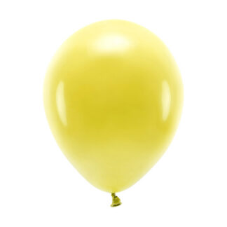 Balony Eco 26cm pastelowe, ciemny żółty (1 op. / 100 szt.)