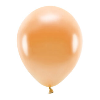 Balony Eco 30cm metalizowane, pomarańczowy (1 op. / 10 szt.)