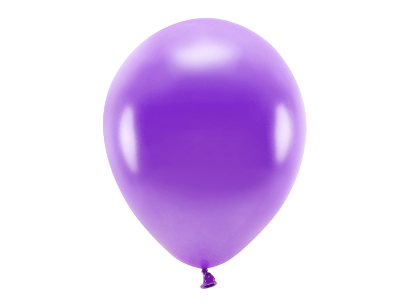 Balony Eco 30cm metalizowane, fiolet (1 op. / 10 szt.)