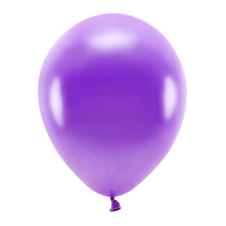 Balony Eco 30cm metalizowane, fiolet (1 op. / 100 szt.)