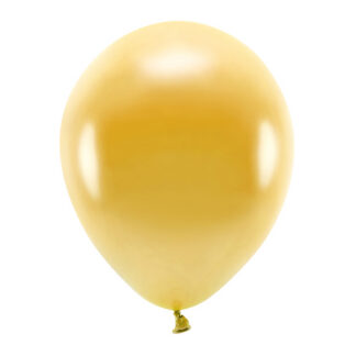 Balony Eco 30cm metalizowane, złoty (1 op. / 100 szt.)