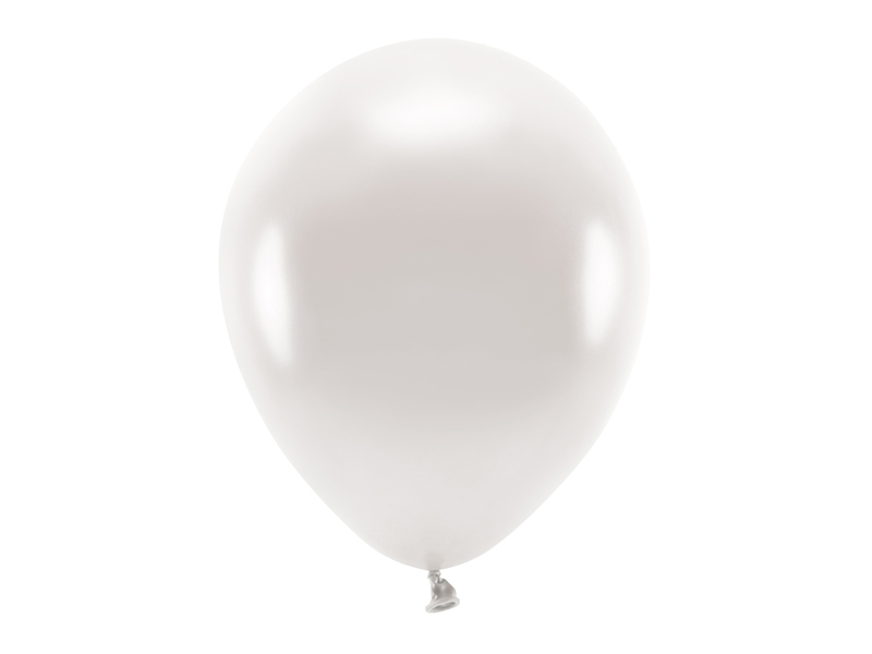 Balony Eco 30cm metalizowane, perłowy (1 op. / 100 szt.)