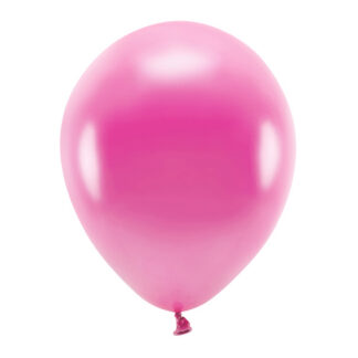 Balony Eco 30cm metalizowane, fuksja (1 op. / 10 szt.)