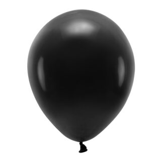 Balony Eco 30cm pastelowe, czarny (1 op. / 100 szt.)