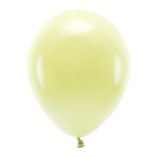 Balony Eco 30cm pastelowe, jasny żółty (1 op. / 100 szt.)