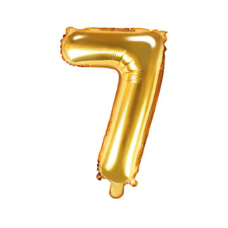 Balon foliowy Cyfra ''7'', 35cm, złoty