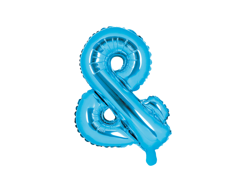 Balon foliowy &, 35cm, niebieski
