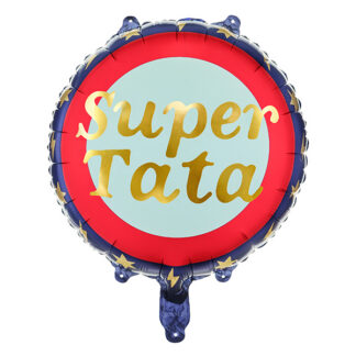 Balon foliowy Super Tata, 45 cm, mix