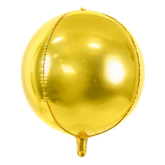 Balon foliowy Kula, 40cm, złoty