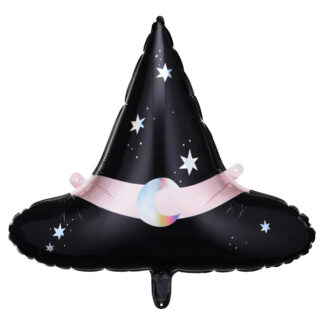 Balon foliowy Kapelusz czarownicy, 66,5x57,5 cm, mix