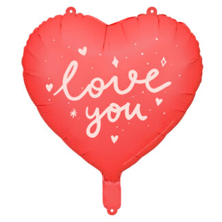 Balon foliowy Serce ''I love you'', 45 cm, mix